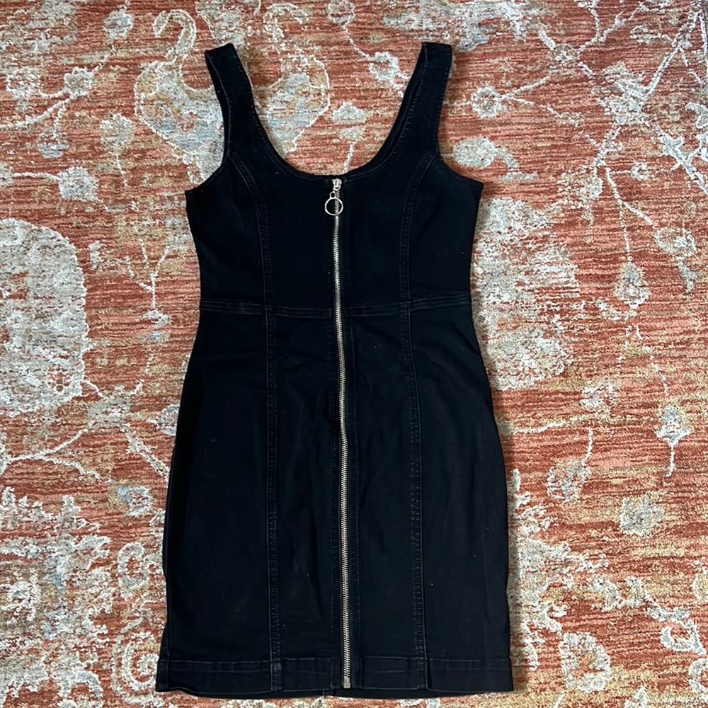BLACK GUESS DEMIN DRESS